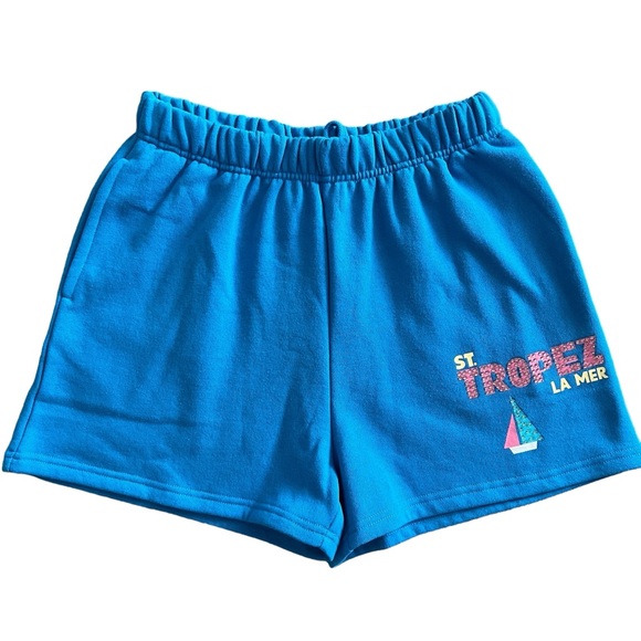NWT ST TROPEZ LA MER FLEECE SHORTS WITH POCKETS - Picture 2 of 4